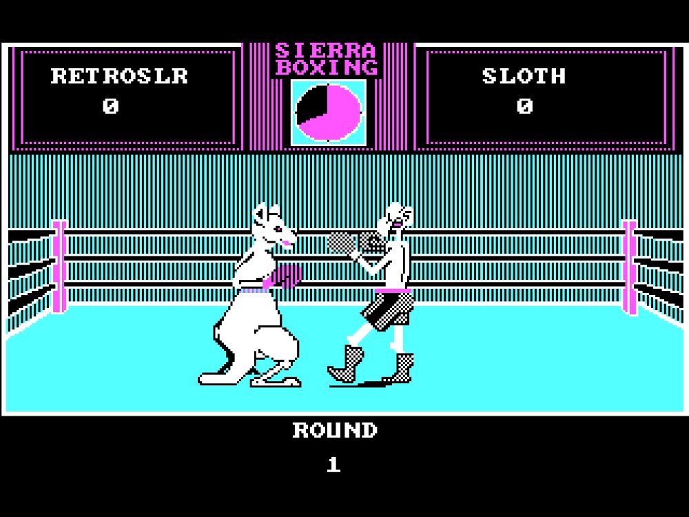Gameplay of Sierra Championship Boxing for DOS
